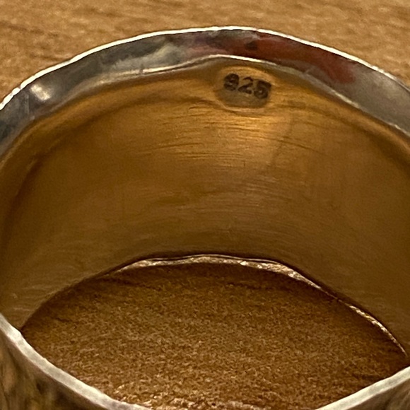 Vintage, 925 sterling silver spinner band ring - Picture 4 of 6